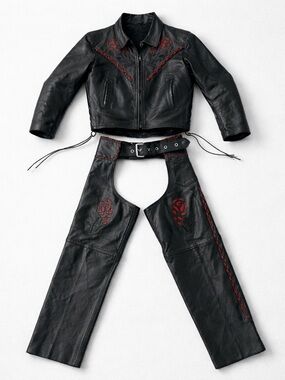 Boutique of Leathers Canada Motorcycle Suit size Small Jacket Size Medium Pants